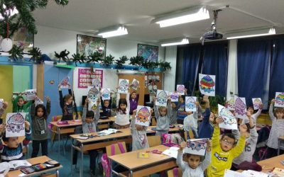 Креативни час првака са специјалним педагогом школе